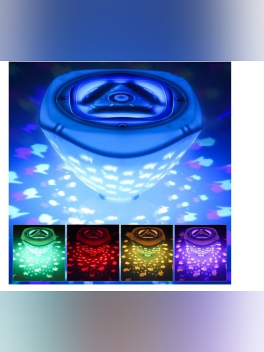 New Fish World Light Show Floating Bath Light For Babies And Toddlers